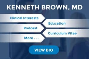 Kenneth Brown, MD bio preview image that links to bio page
